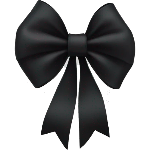Black bow emoji