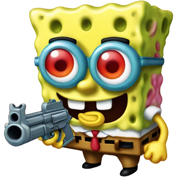 SpongeBob gun emoji