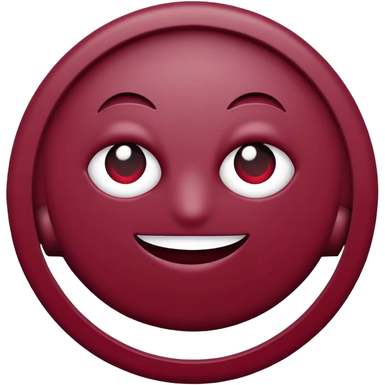 Maroon circle emoji