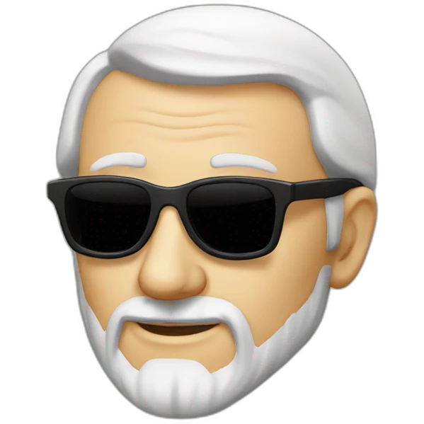 John Calvin with sunglasses emoji