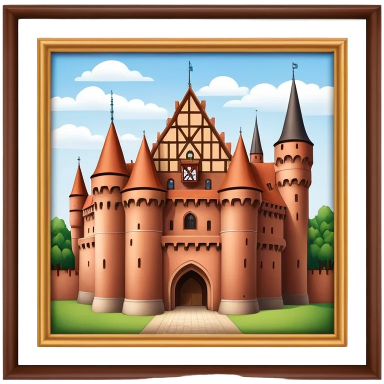 Cinematic Realistic Malbork Castle  Emoji emoji