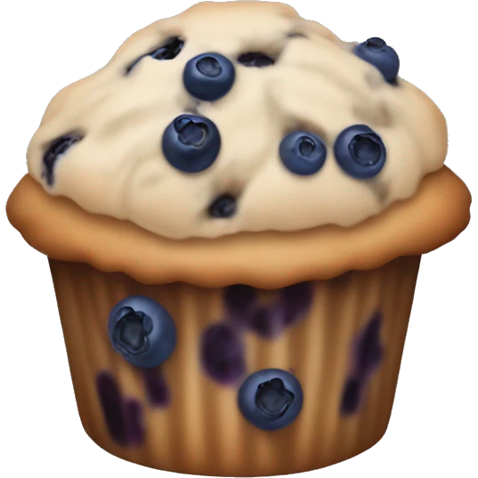 Blueberry muffin emoji