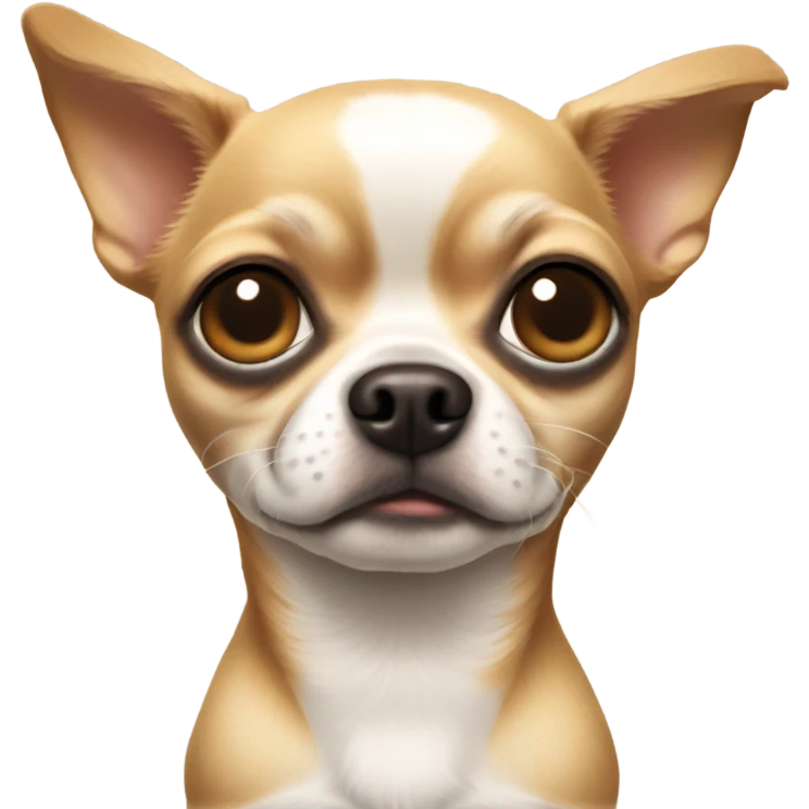 pouting chihuahua with sad puppy dog eyes  emoji