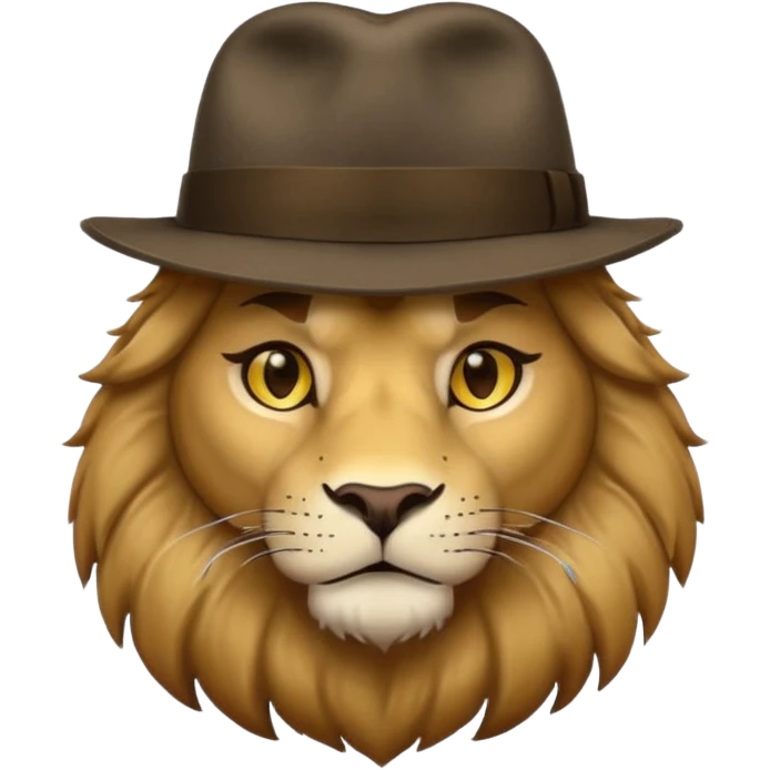 lion   gangster  emoji