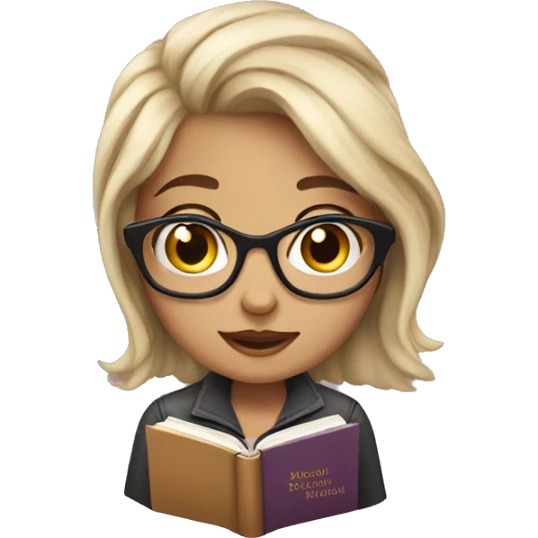 Book girl  emoji