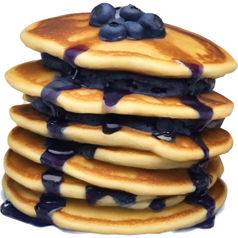 Blueberry pancakes  emoji