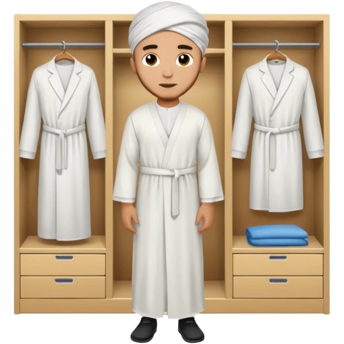 muslim man changing clothes emoji