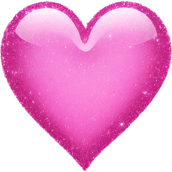 Pink sparkle heart emoji