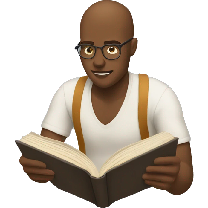 a person reading a book emoji