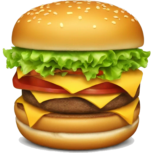 car burger emoji