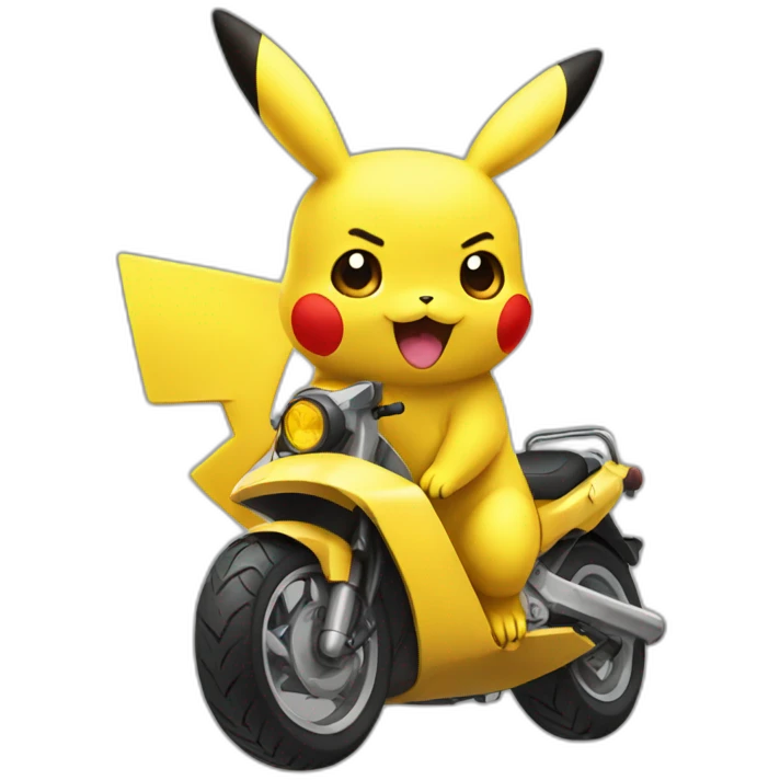 Pikachu moto emoji