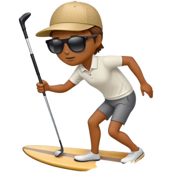 Surf golfing  emoji