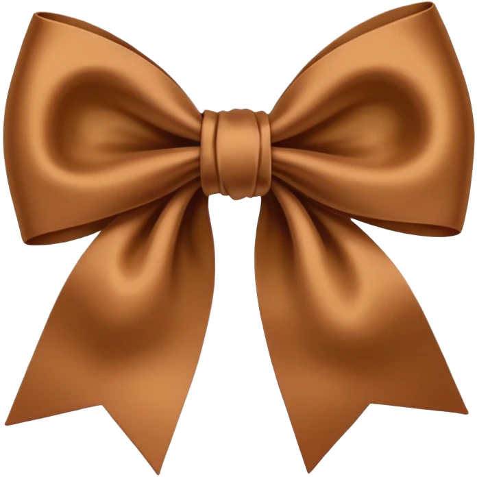 Brown bow emoji