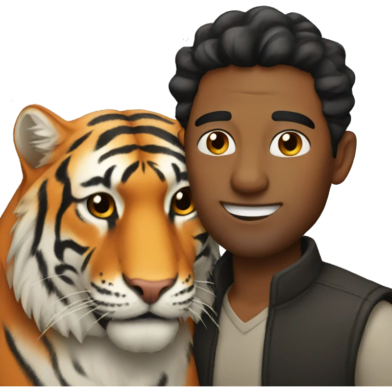 man and tiger emoji