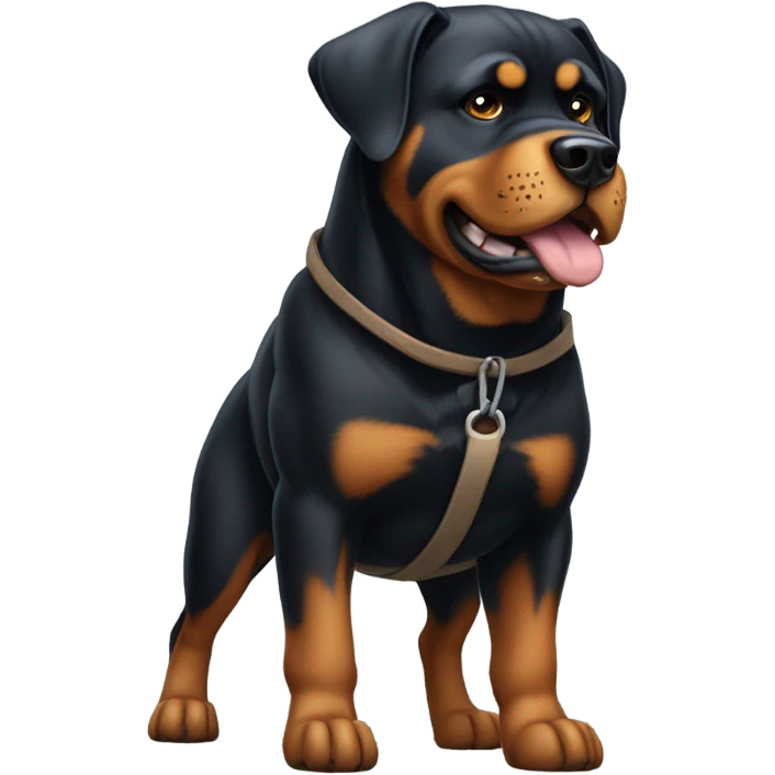 Rottweiler hauling something  emoji