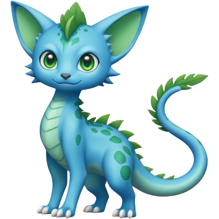 Cute cartoonic anime-Fantasy-Fakémon-creature (full body) emoji