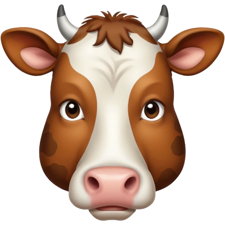 Очень больная коровка emoji