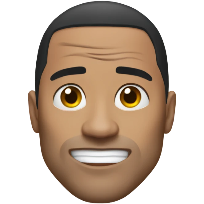 The rock raised eyebrows emoji