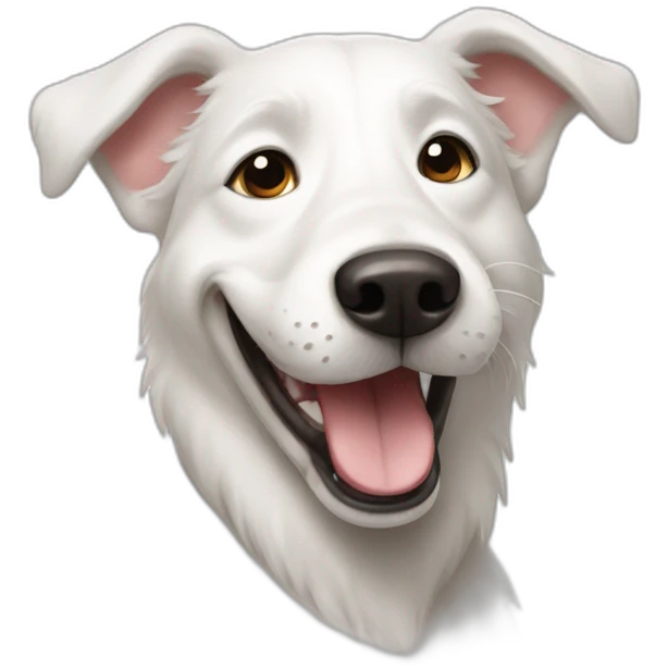 happy-white-dog emoji