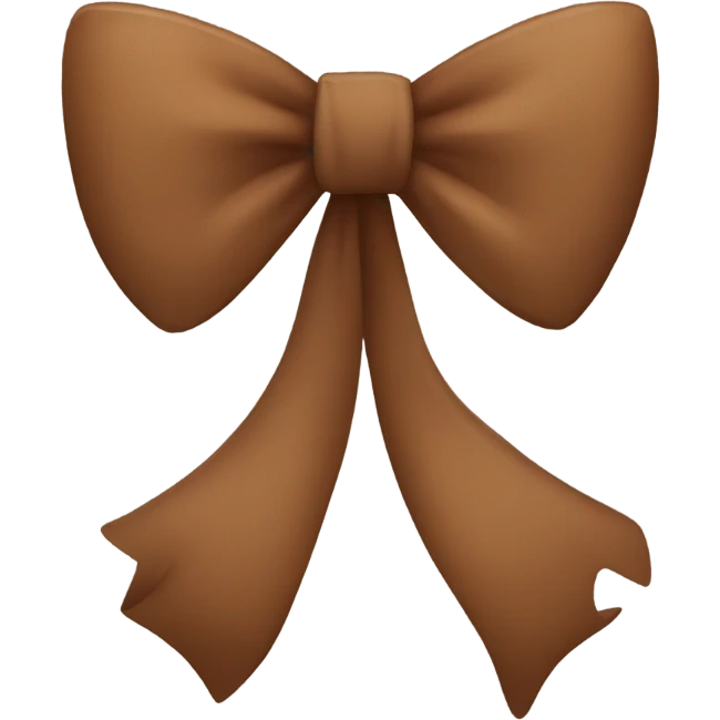 brown bow  emoji