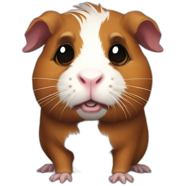 Zombie guinea pig emoji