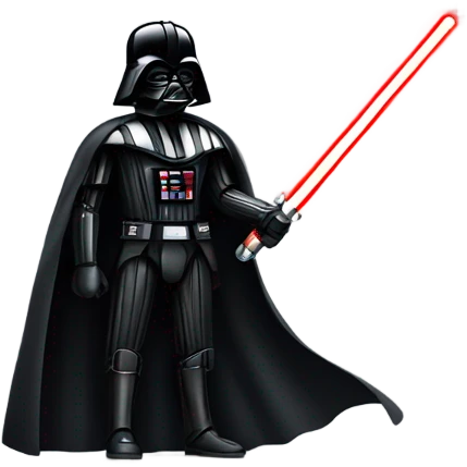 Darth Vader with Lightsaber emoji