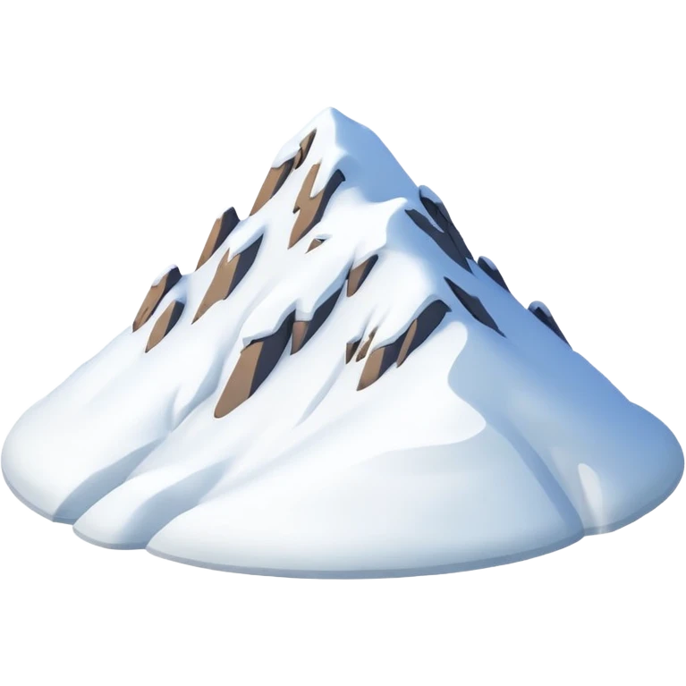 snow-covered hill alone emoji