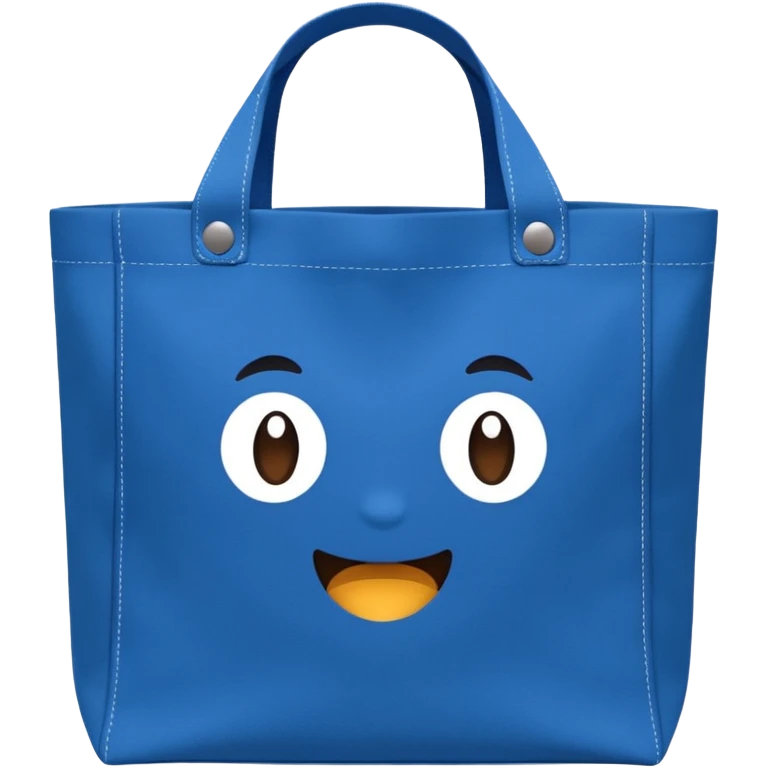 Reusable blue Tote Bag emoji