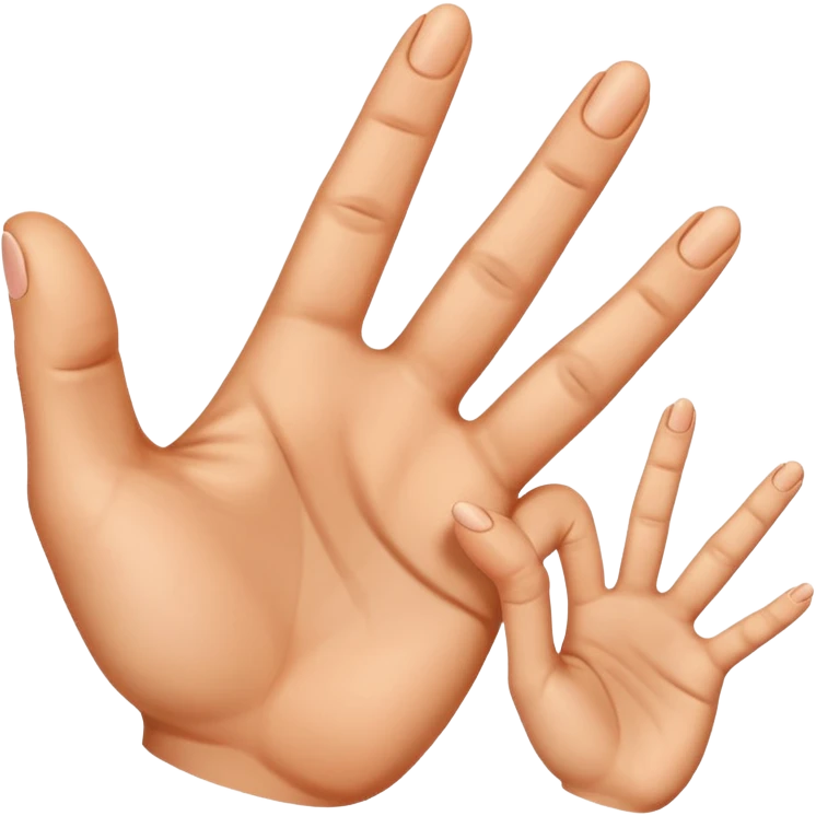 3 parmak işareti emoji
