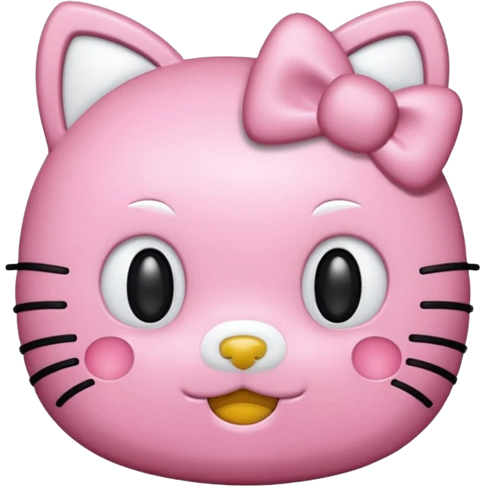 like round IOS emoji hello kitty 표정 emoji