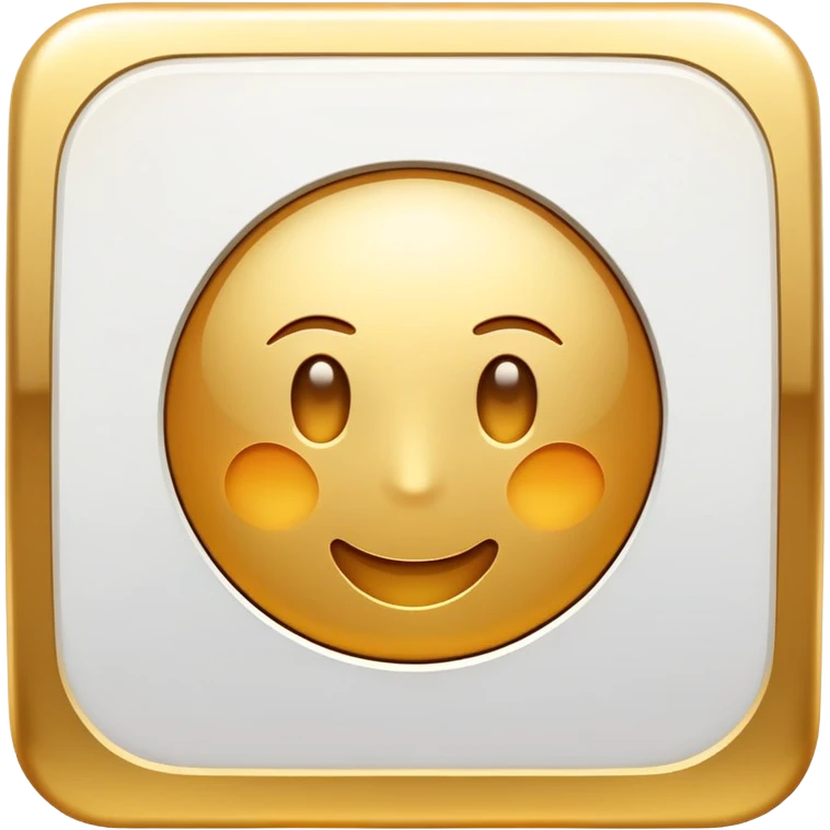A golden square with a slight gradient, variation 1 emoji
