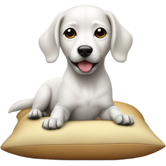 Dog on a pillow  emoji