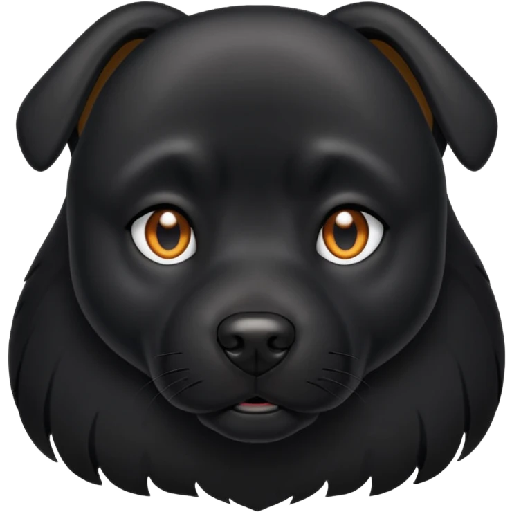 Perro negro emoji