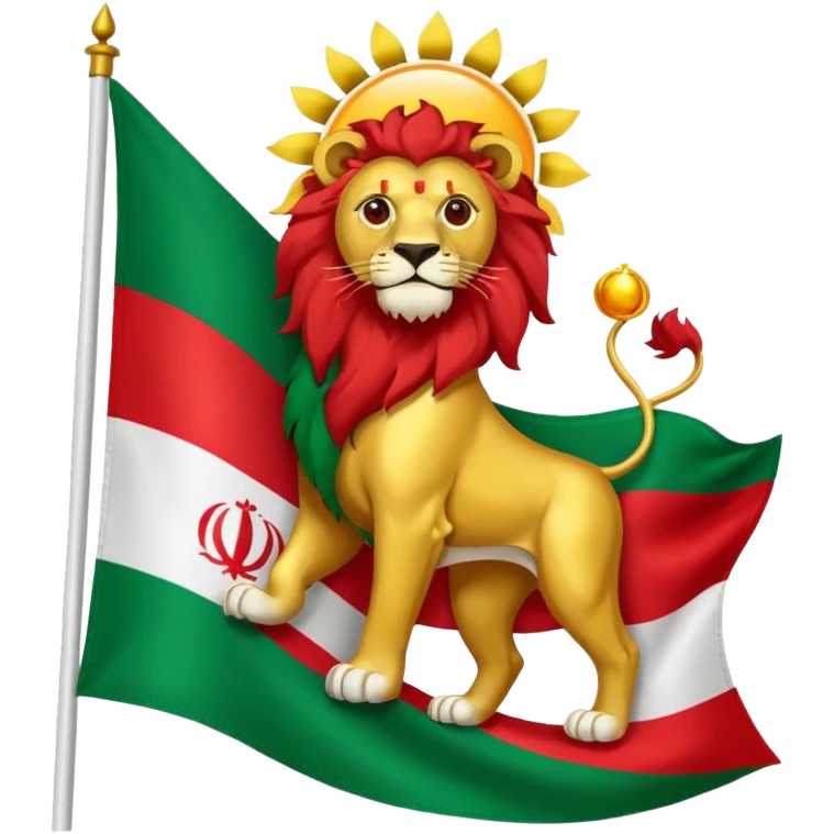 Iran sun and lion flag 🇮🇷 emoji