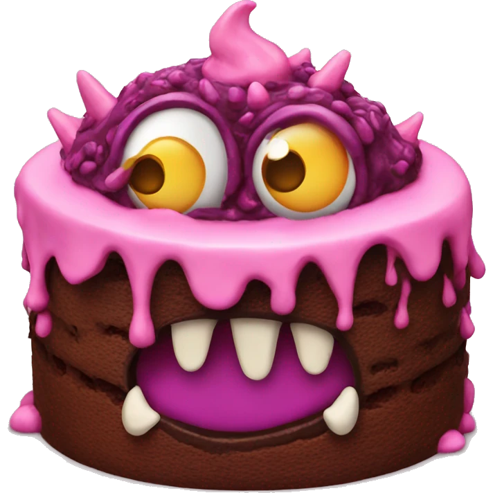 Cake monster emoji