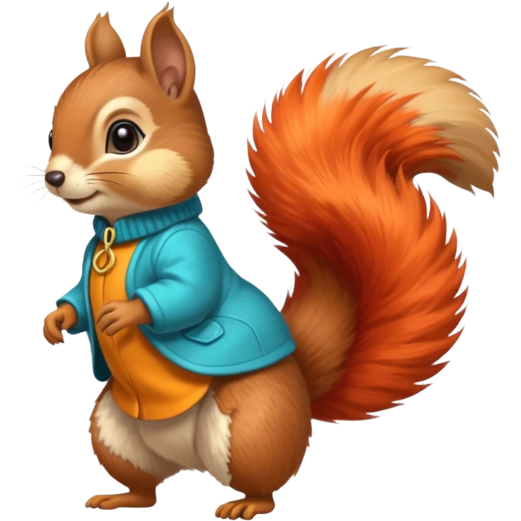 écureuil défilé de mode emoji