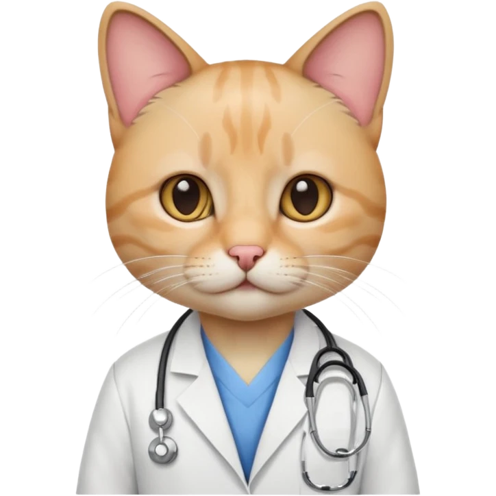 cat dressed as an Orthopedic  emoji