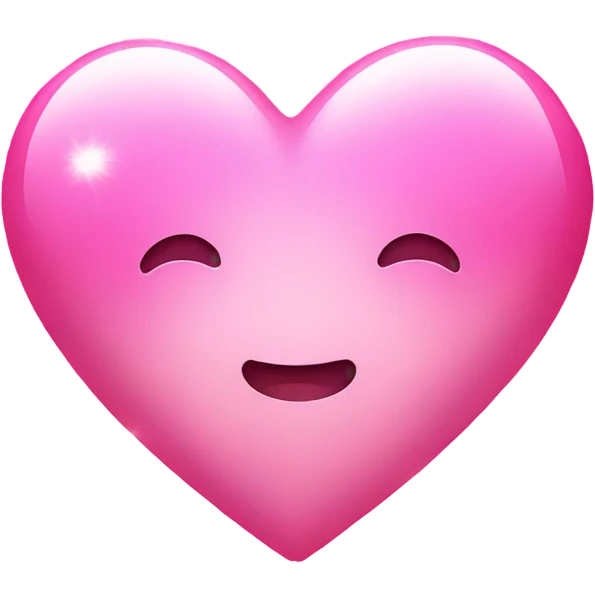 Sparkle with pink heart  emoji
