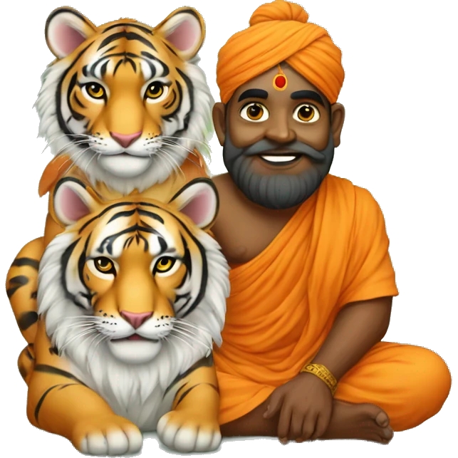 ayyappa swami with tiger emoji