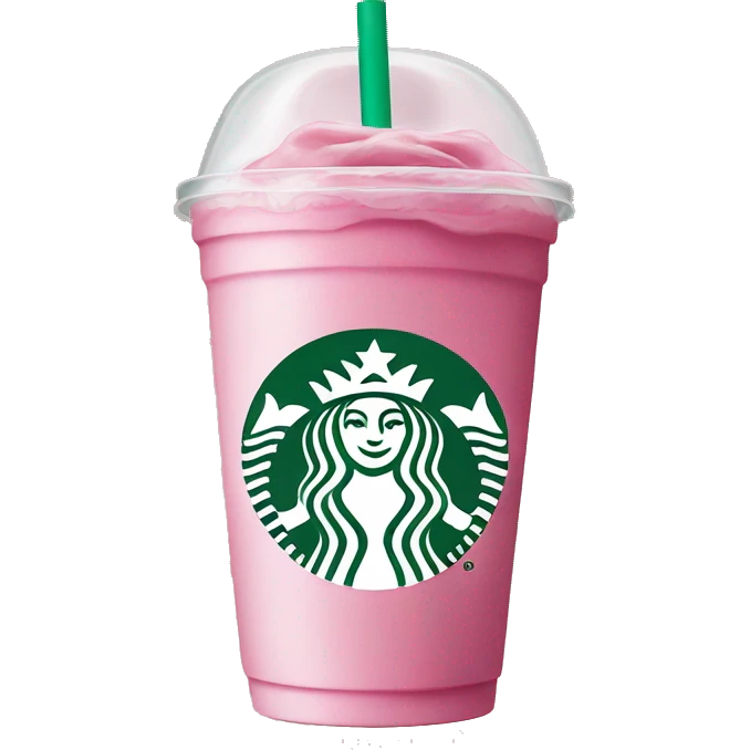 Pink drink Starbucks emoji