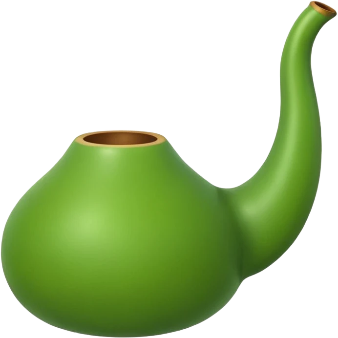 thin Calabash no face emoji