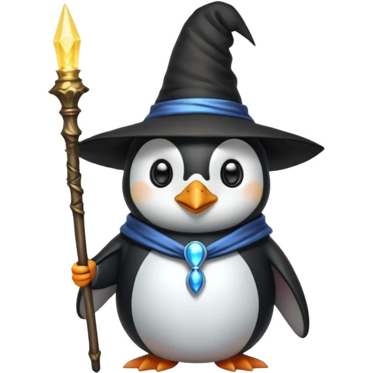Penguin Wizard emoji