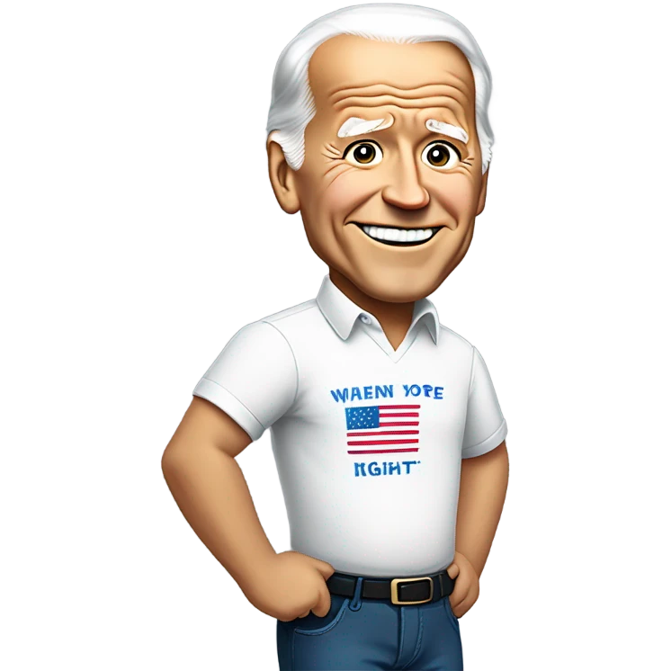 joe biden with women’s right shirt emoji