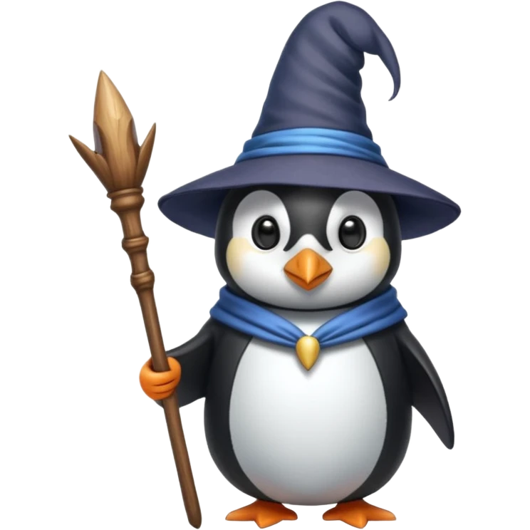Penguin Wizard emoji