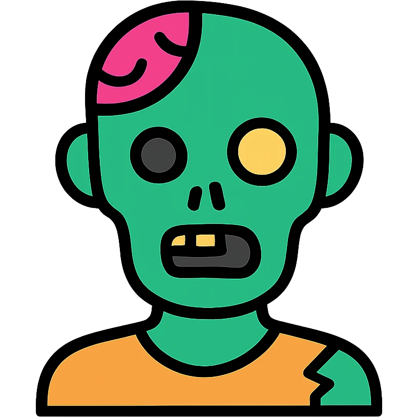 green zombie emoji