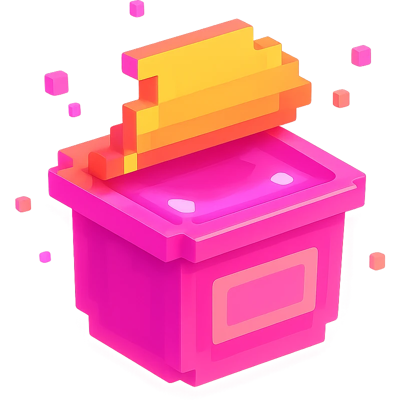 сделай соус из фастфуда розовый светящийся, no background  emoji
