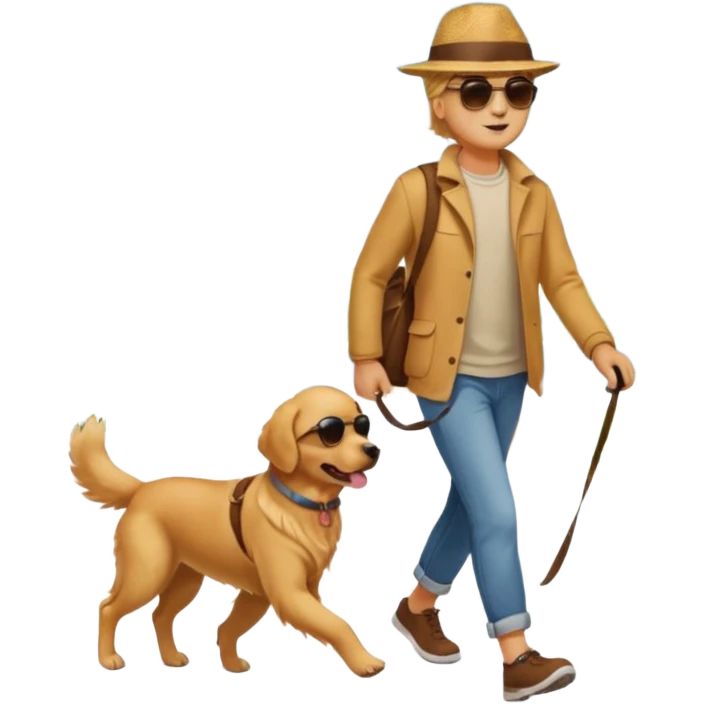 walking with dog emoji