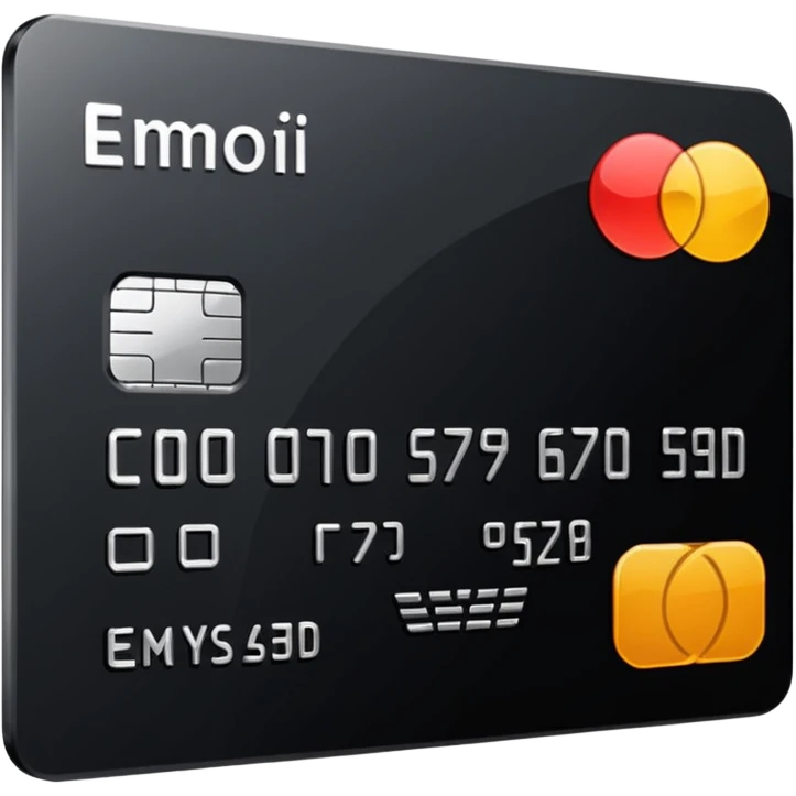 black credit card, no text, no numbers emoji