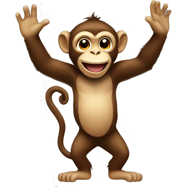 monkey waving   emoji