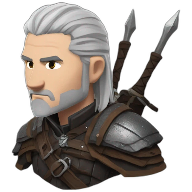 geralt on roach emoji